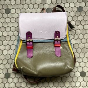 Soruka Backpack: Freya Colorblock Leather